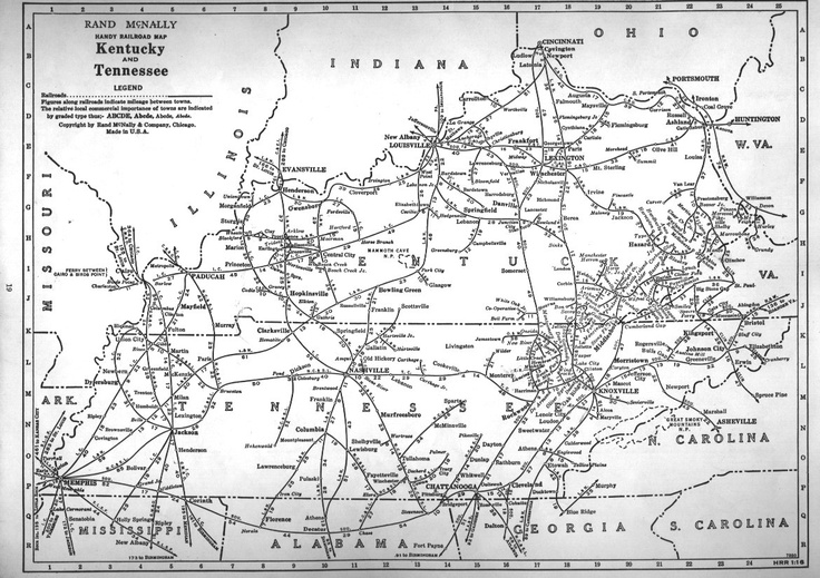 Tennessee and Kentucky rail service in 1948.